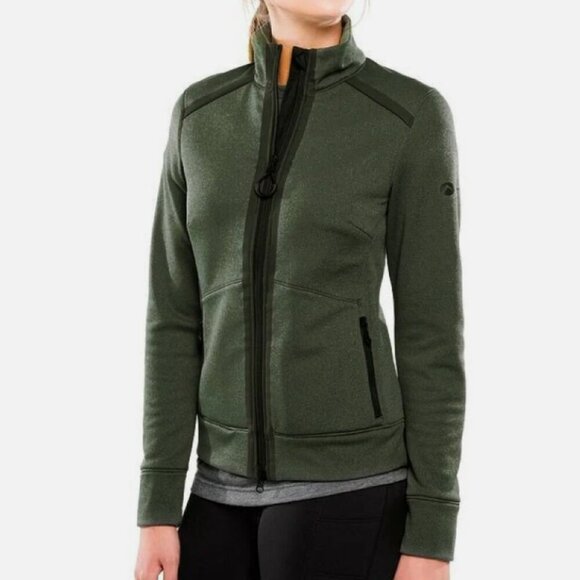 Oros Solarcore Womens Green Insulated Midlayer Orion Jacket Size Small Rubber - Picture 1 of 10